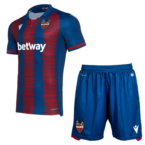 Camiseta Levante Macron Replica Primera Ropa Niños 2019/20 Azul Rojo